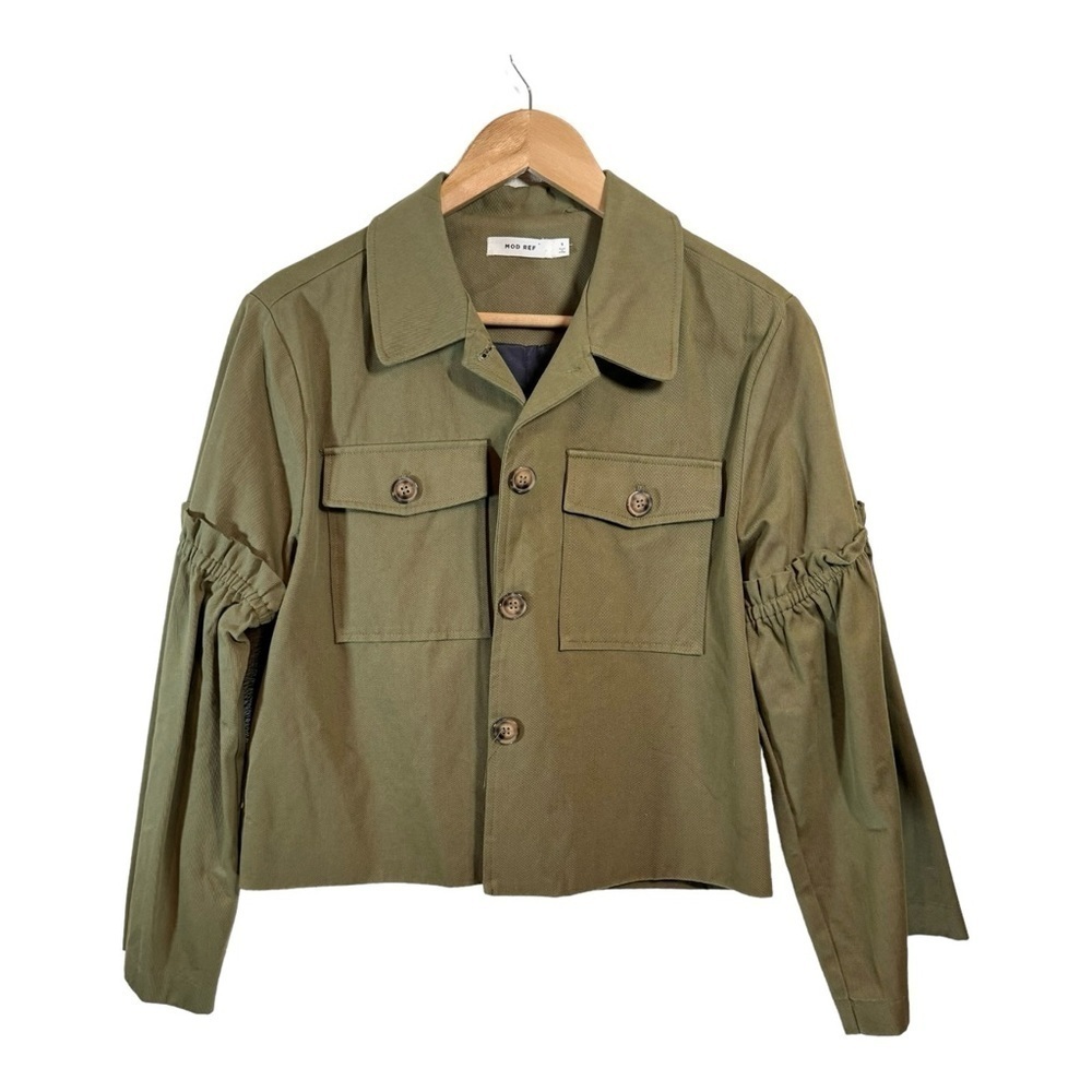 Mod Ref Bell Sleeve Cropped Utility Jacket NWOT